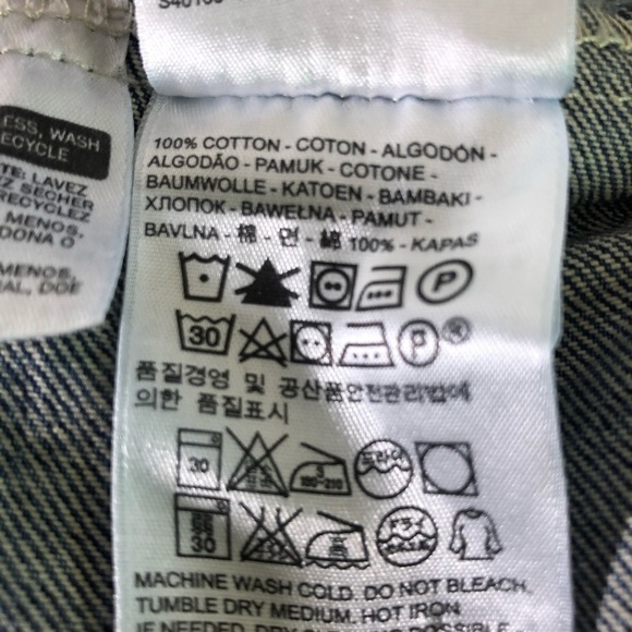 LEVI’S Distressed Trucker Denim Jean Jacket - Picture 13 of 14